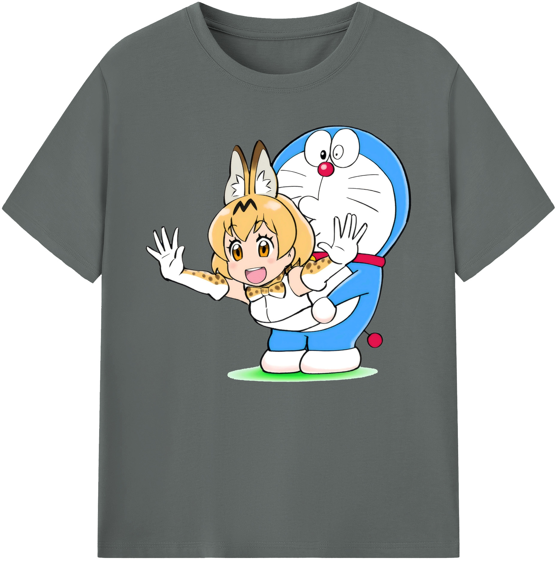 （画像用） ドラえもん Doraemon 綿100％ メンズ半袖Tシャツ｜肌触りやわらか＆通気性